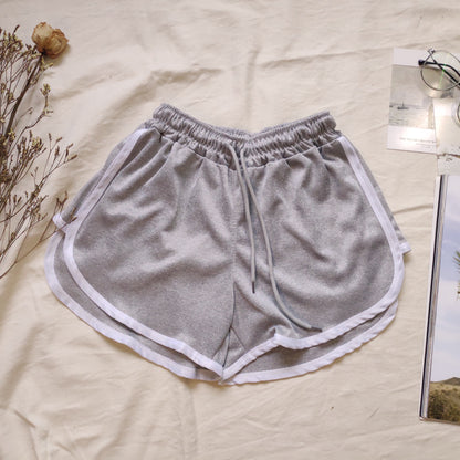 Women Casual Loose Thin Drawstring Sports Shorts
