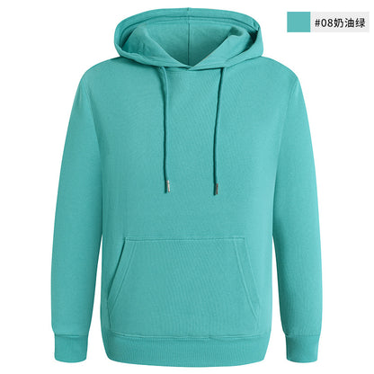 Sudadera unisex informal de color liso en blanco