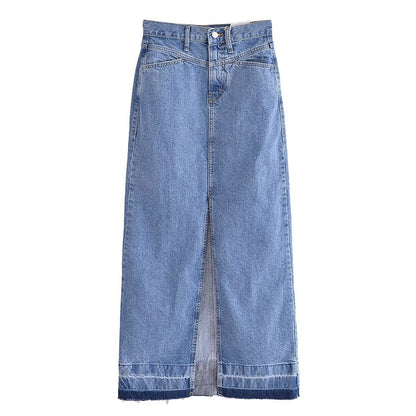 Women Fashion Casual Denim Skirt