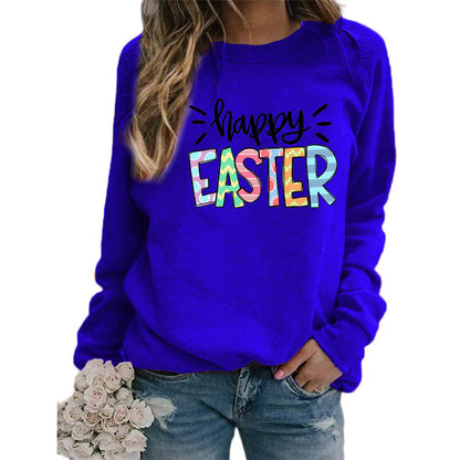 Sudadera con capucha de manga larga y cuello redondo con estampado de letras informal para mujer