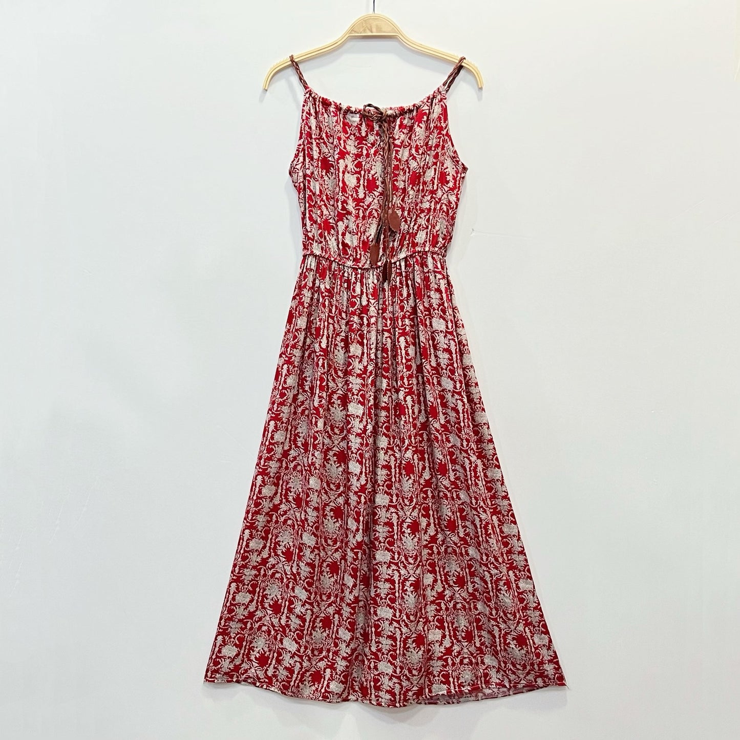 Women Fashion Casual Irregular Printing Sling Long Dress