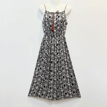 Women Fashion Casual Irregular Printing Sling Long Dress