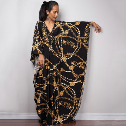 Polyester Printed Loose Woven Robe Vacation Casual Beach Bikini Coverup Women Loose Dress