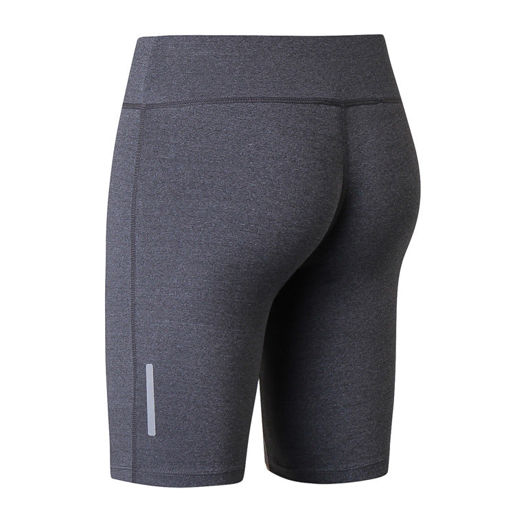 Women'S Casual Fitness Quick-Drying Tight Sports Cropped Biker Shorts