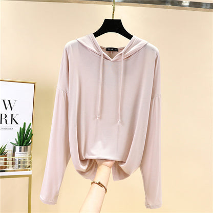 Spring And Autumn Women Fashion Casual Long Sleeve Hooded Sweatshirt