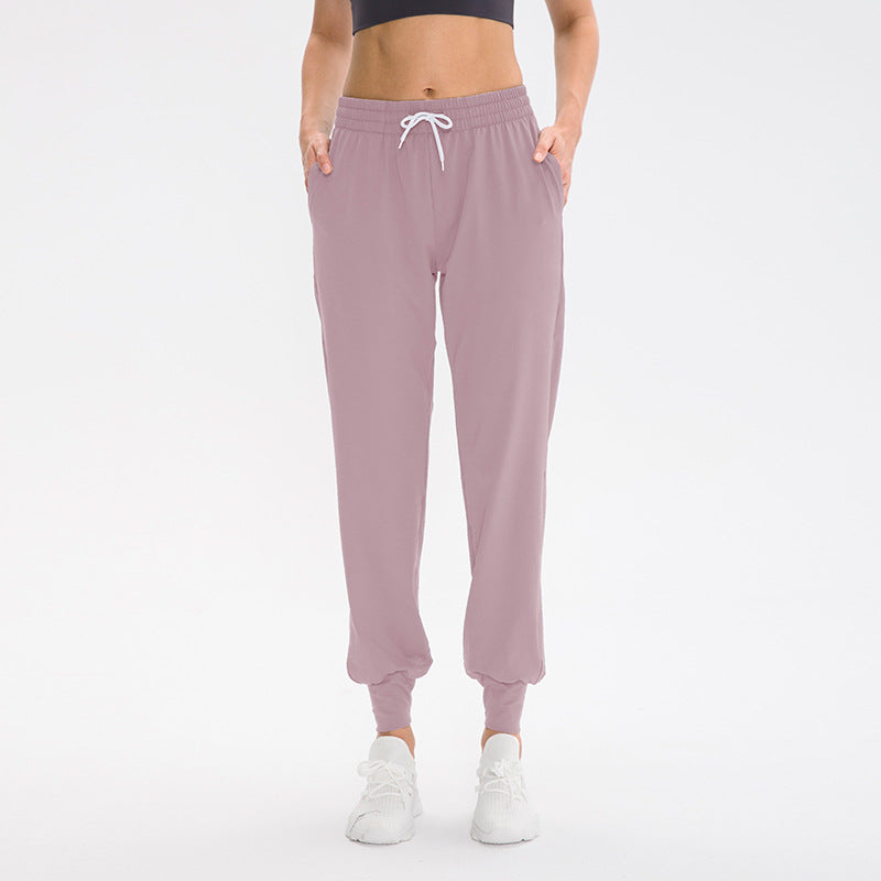 Women'S Loose Casual Drawstring Elastic Running Sports Pants