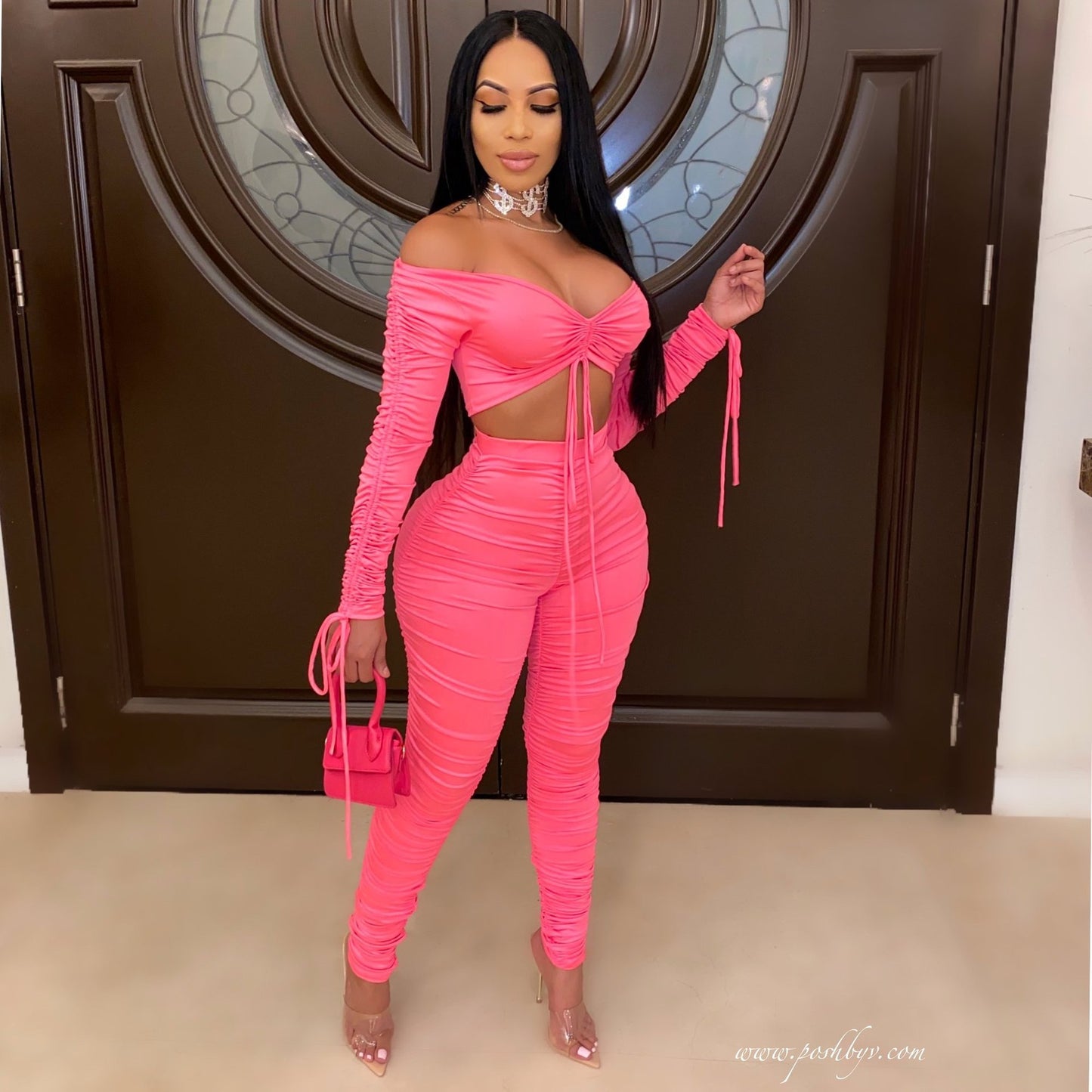 Women Fashion Sexy Casual Pleats Wrapped Pants Suits