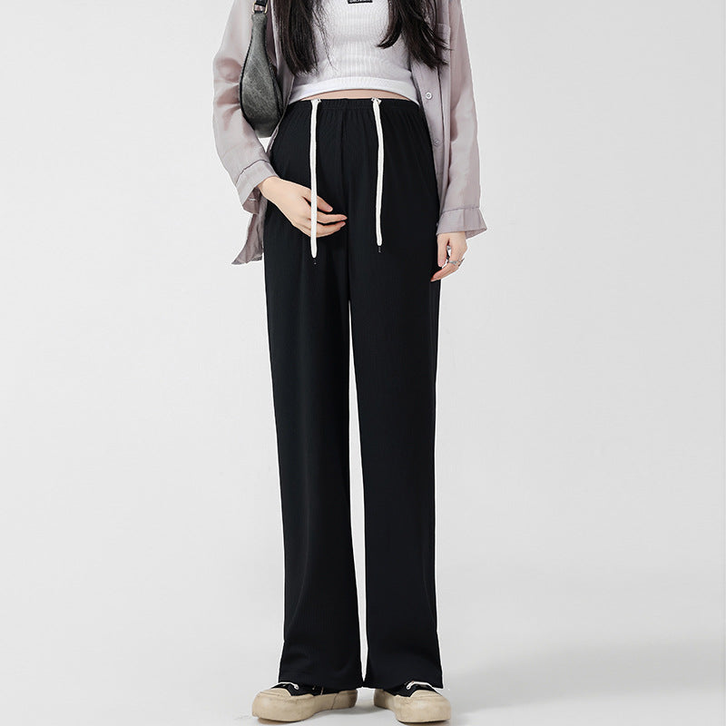 Pregnant Women Fashion Casual Loose Drawstring Pants
