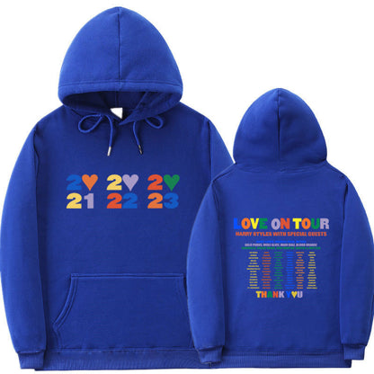 Sudadera con capucha informal con estampado de letras para hombre y mujer