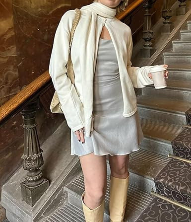 Women Fashion Casual Solid Color Long Sleeve Knitted Sweater Jacket