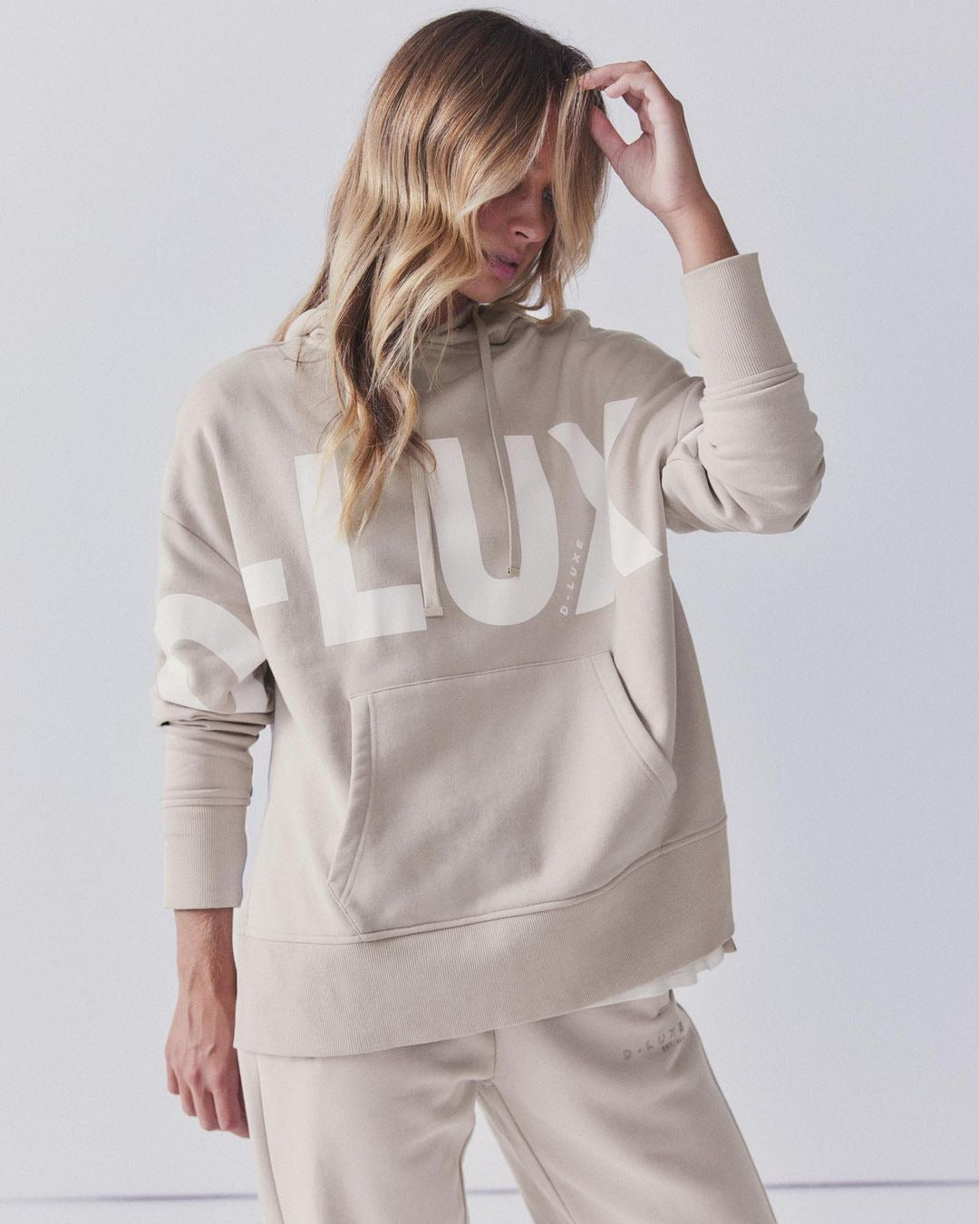 Sudadera con capucha de manga larga con estampado de letras de moda informal para mujer