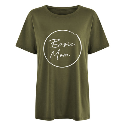 Camiseta estampada informal para el Día de la Madre para mujer