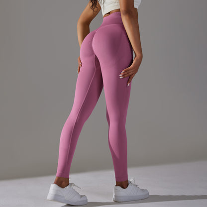 Pantalones de yoga deportivos de cintura alta para mujer, informales, a la moda, con efecto vientre plano y cadera.