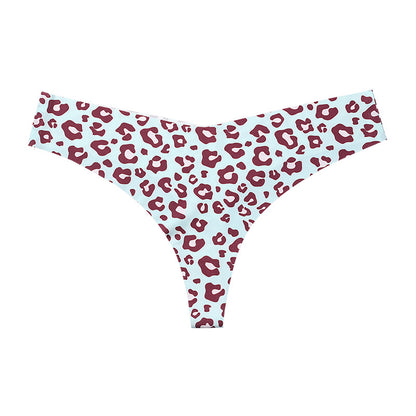 Braguitas deportivas informales de secado rápido y transpirables con estampado de leopardo para mujer