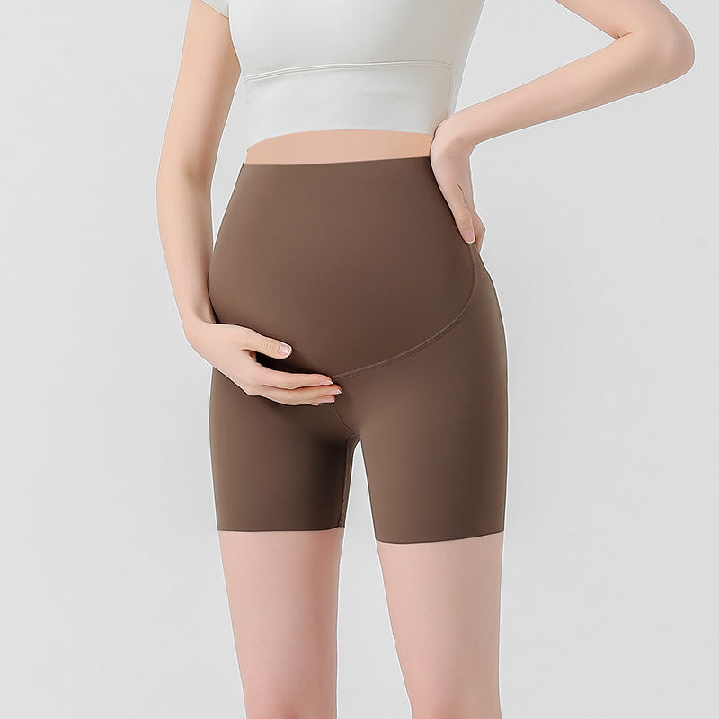 Summer Pregnant Women'S Casual High Waist Belly-Supporting Bottoming Shorts