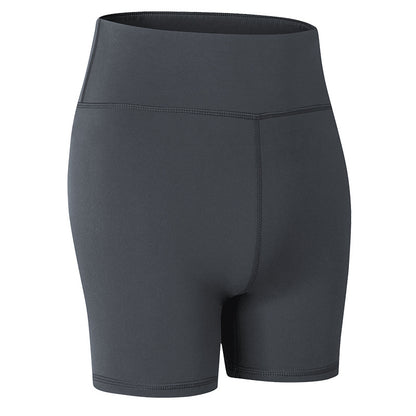 Women'S Casual Nude Printed High-Elastic Tight-Fitting Sports Quick-Drying Fitness 3-Point Biker Shorts