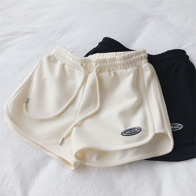 Women Casual Loose High Waist Wide Leg Sports Shorts