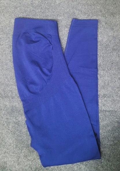 Pregnant Women Casual Solid Color High Elastic Seamless Yoga Leggings