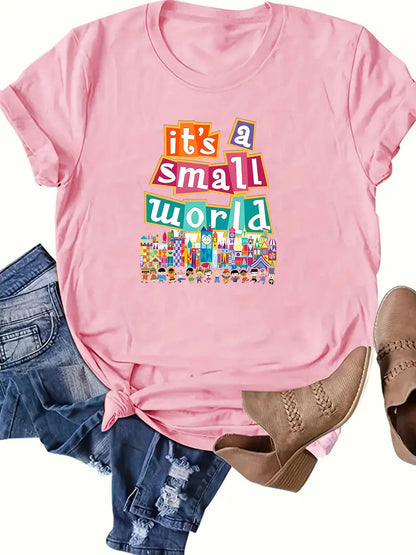 Camiseta estampada casual de moda para mujer