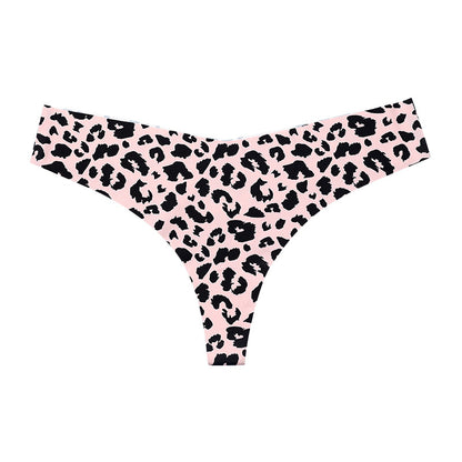 Braguitas deportivas informales de secado rápido y transpirables con estampado de leopardo para mujer
