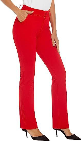 Pantalones casuales de color sólido de moda para mujer
