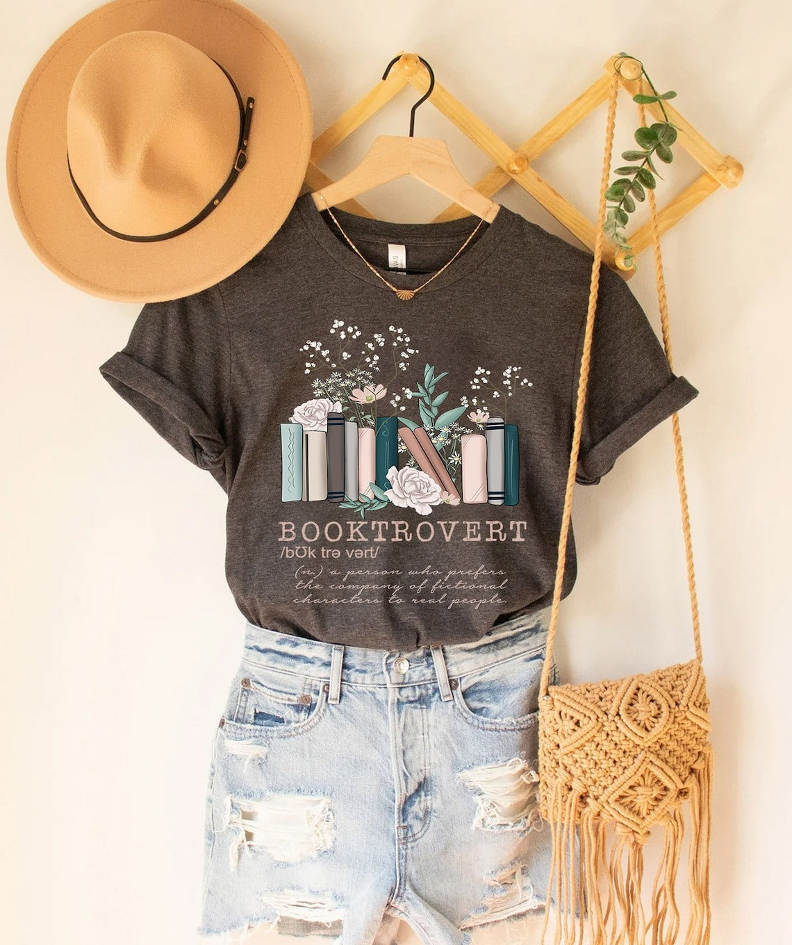 Camiseta de manga corta con cuello redondo y estampado floral informal para mujer