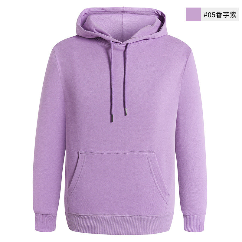 Sudadera unisex informal de color liso en blanco