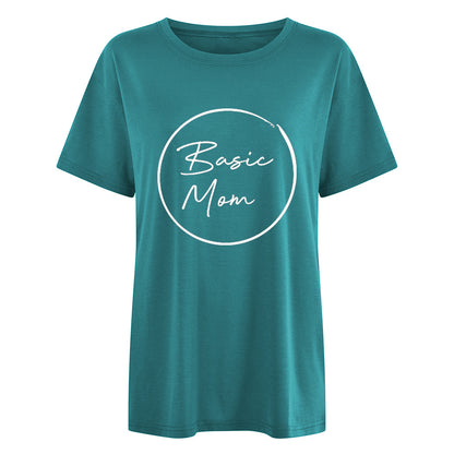 Camiseta estampada informal para el Día de la Madre para mujer