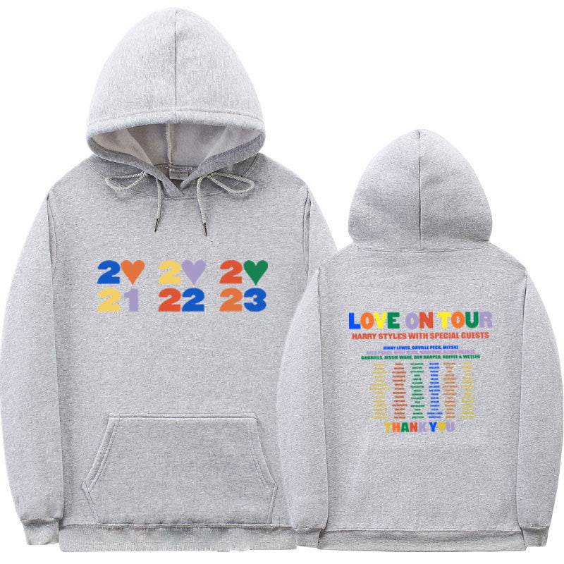 Sudadera con capucha informal con estampado de letras para hombre y mujer