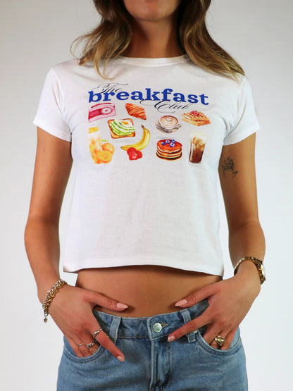 Camiseta de manga corta con estampado casual de moda para mujer