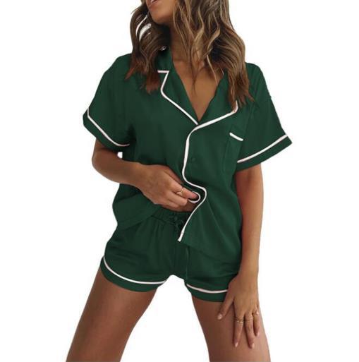 Women Short-Sleeved Casual Home Wear Pajamas