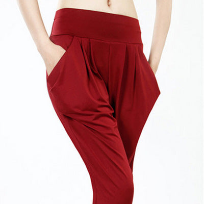 Women'S Casual Solid Color Cropped Pants