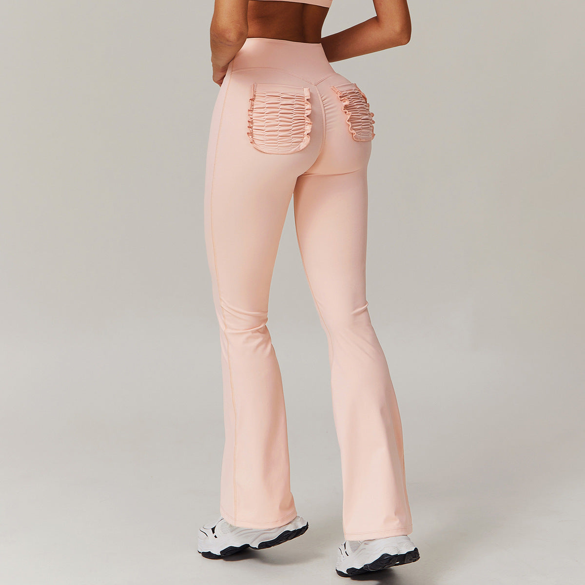 Women Fashion Casual High Waist Fitness Wide Leg Flared Yoga Sports Legging