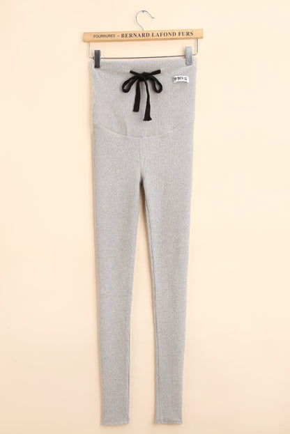 Pregnant Women Fashion Casual Belly Threaded Leggings
