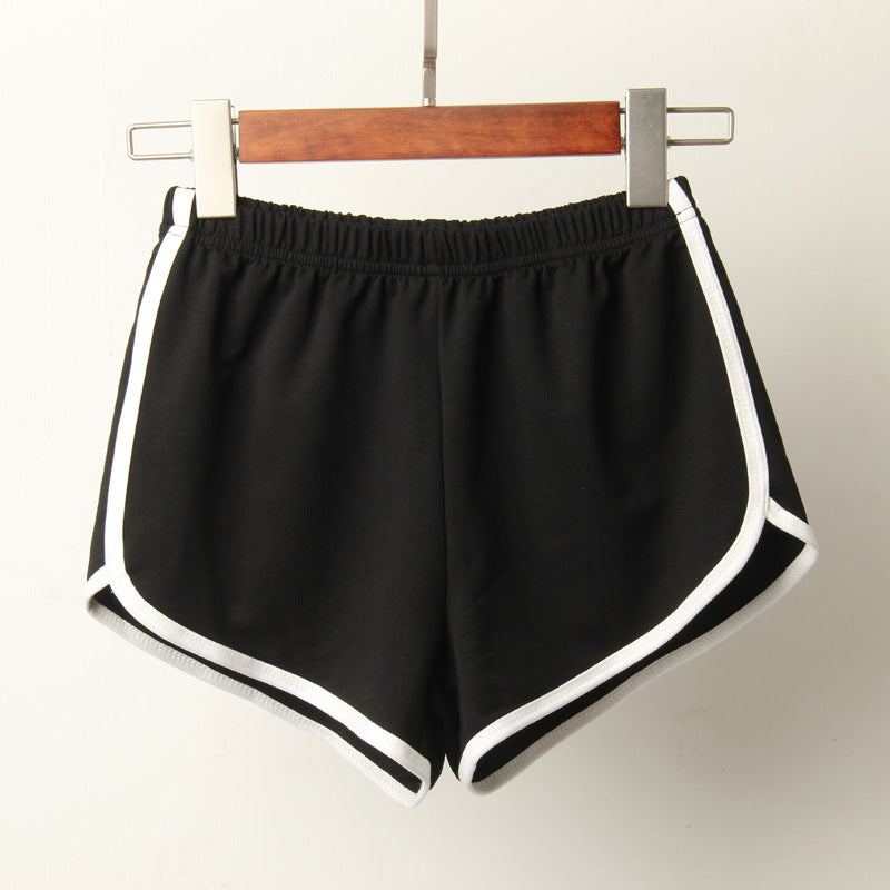 Women Edgy Casual Color Blocking Sports Shorts