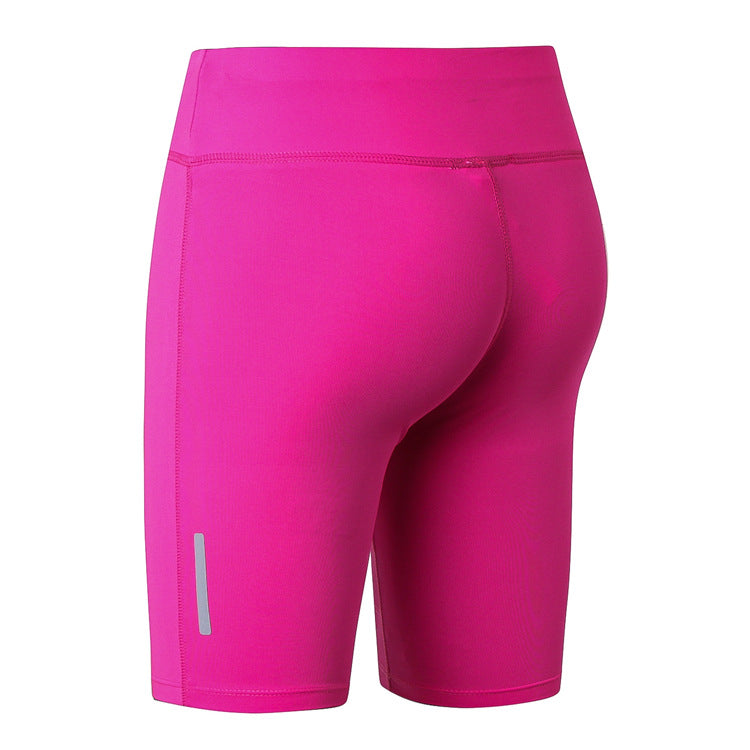 Women'S Casual Fitness Quick-Drying Tight Sports Cropped Biker Shorts