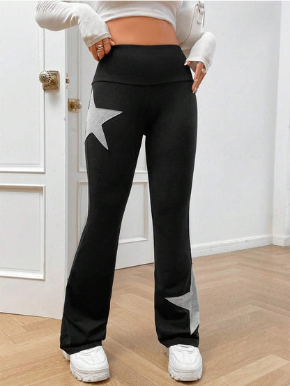 Women Fashion Casual Five-Pointed Stretch Tight High Waist Micro Pants