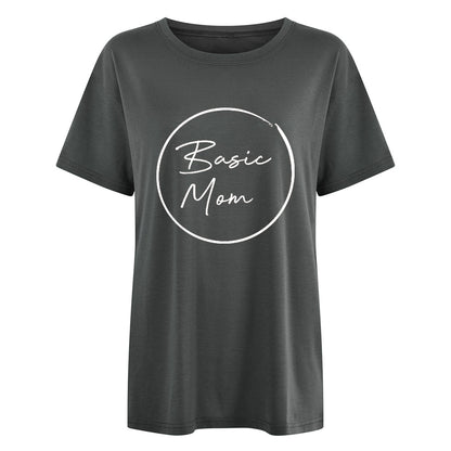 Camiseta estampada informal para el Día de la Madre para mujer