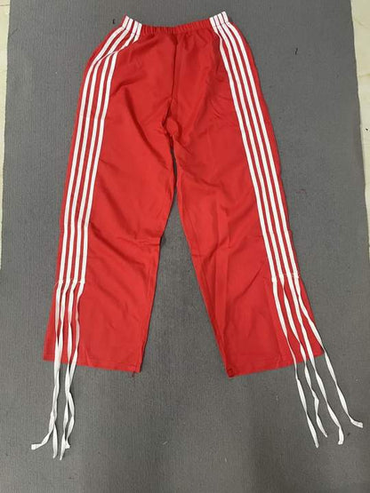 Women Fashion Casual Loose Stripe Sports Pants