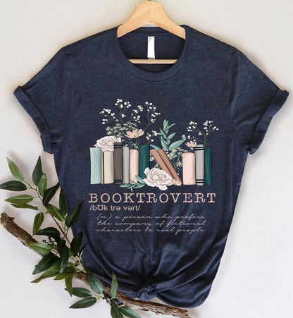 Camiseta de manga corta con cuello redondo y estampado floral informal para mujer