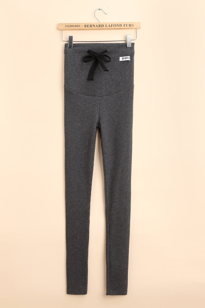 Pregnant Women Fashion Casual Belly Threaded Leggings