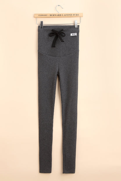 Pregnant Women Fashion Casual Belly Threaded Leggings