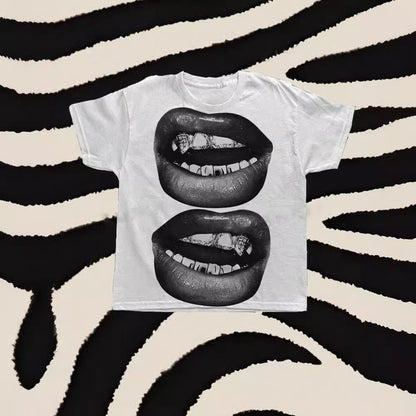 Women Fashion Casual Printed Short-Sleeve T-Shirt
