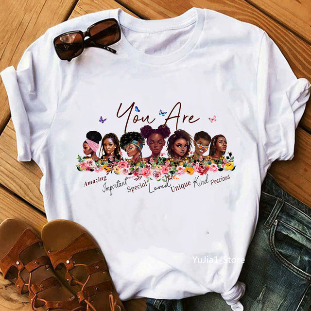 Camiseta informal de verano para mujer, de manga corta, cuello redondo y estampado de eslogan gráfico