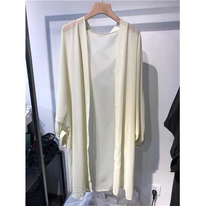 Women Casual Beach Vacation Sunscreen Chiffon Cardigan Jacket