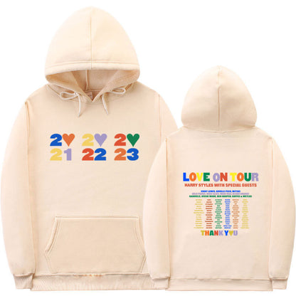 Sudadera con capucha informal con estampado de letras para hombre y mujer