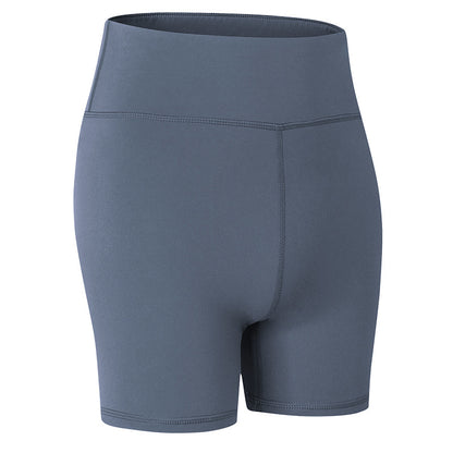 Women'S Casual Nude Printed High-Elastic Tight-Fitting Sports Quick-Drying Fitness 3-Point Biker Shorts