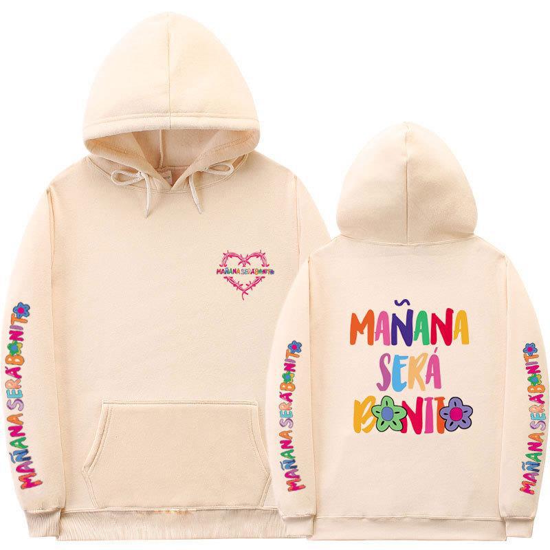 Sudadera con capucha informal con estampado de letras para mujer
