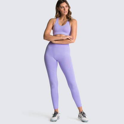Conjunto deportivo de 2 piezas para mujer, informal, de color sólido, sin mangas, con pantalones ajustados