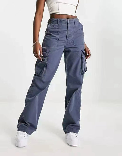 Women Fashion Casual Olive High Waist Overalls